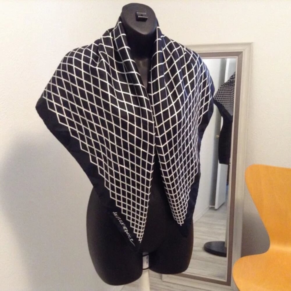 Richard Anuszkiewics Op Art Vintage Silk Scarf (RARE)